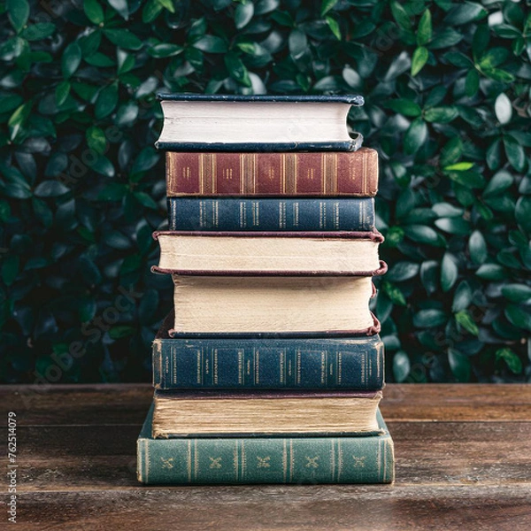 Fototapeta stack of books photo concept