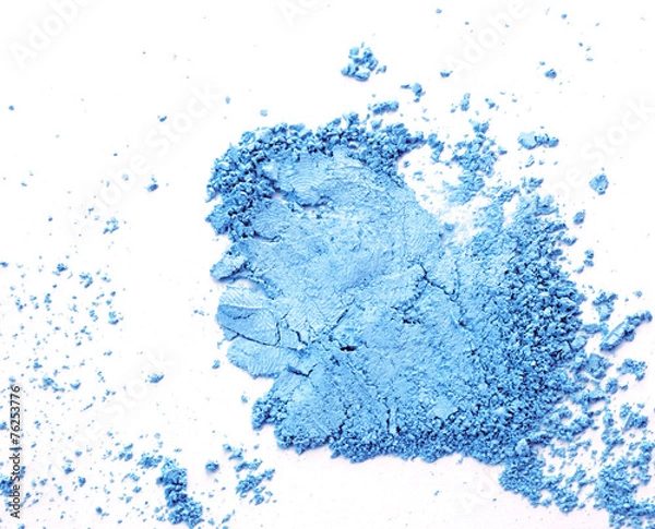 Fototapeta crushed eyeshadow isolated on white background