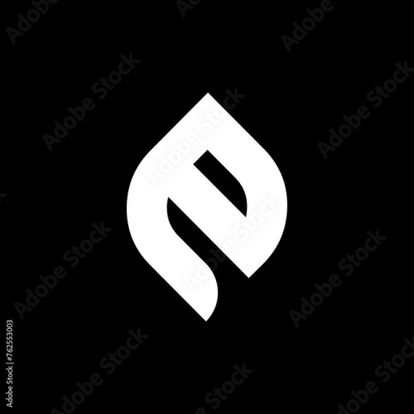 Obraz Letter E logo and icon design