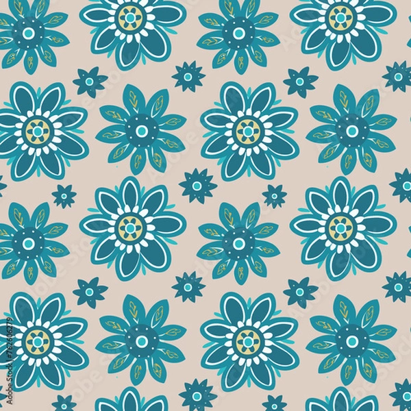 Fototapeta flower pattran design.flower background .abstract background design.3d flower pttran