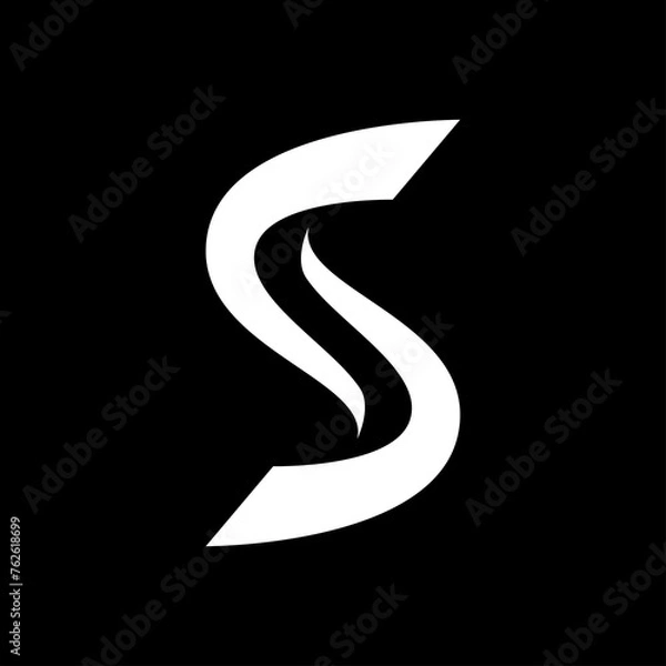 Obraz Letter S minimalist logo and icon design