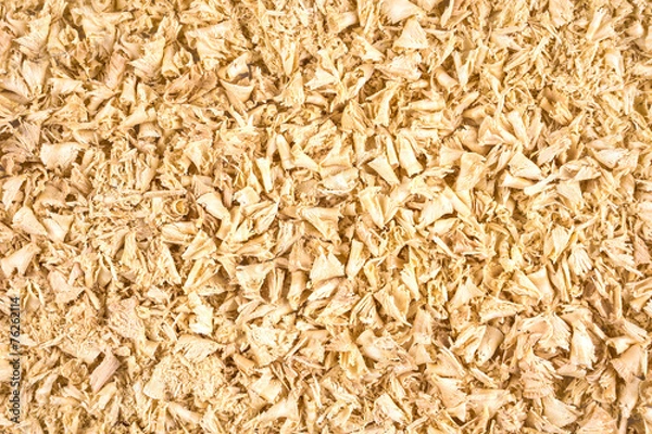 Fototapeta Wooden shavings background
