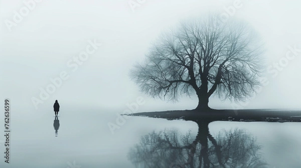 Fototapeta Loneliness, abstract concept