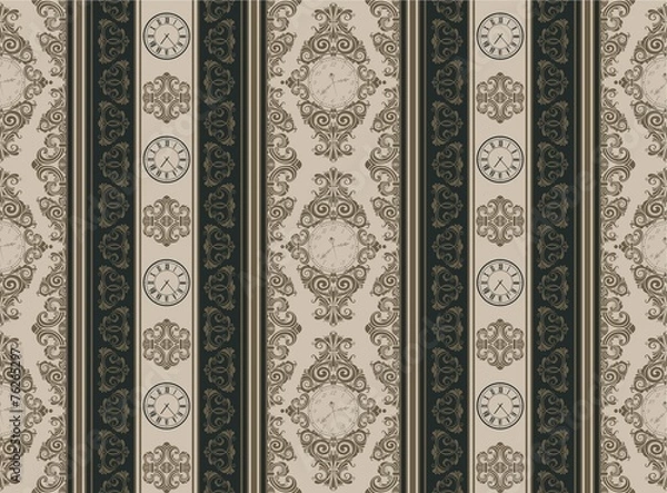 Obraz Ornamento con reloj