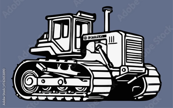 Obraz agricultural tractor isolated on background