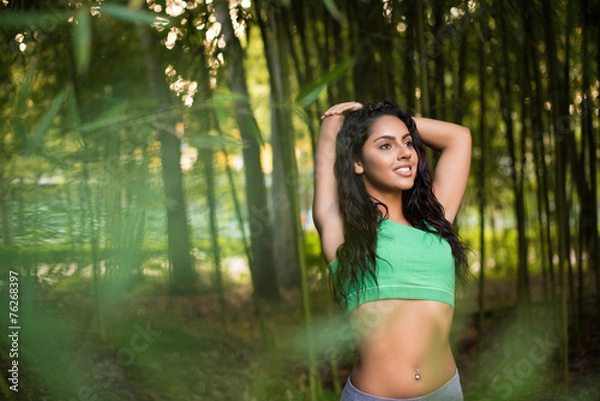 Obraz woman stretching