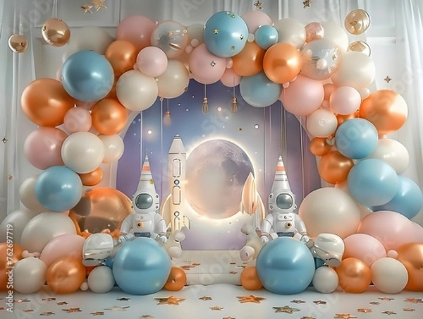 Fototapeta Balloon Backdrop Overlays