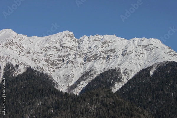 Fototapeta snow covered mountains