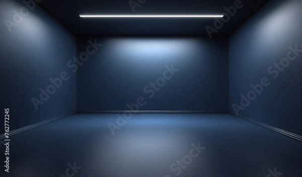 Obraz A Serene Oasis: An Empty Room Bathed in Warmth and Tranquility