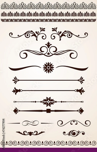 Obraz Dividers, borders and decorations