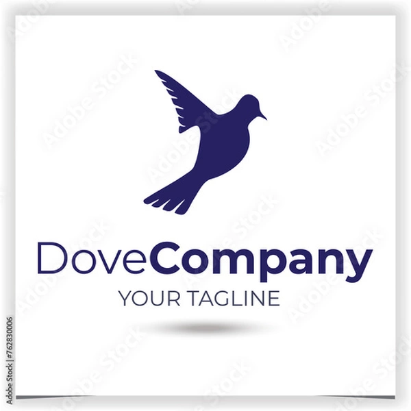 Fototapeta Vector dove logo design template