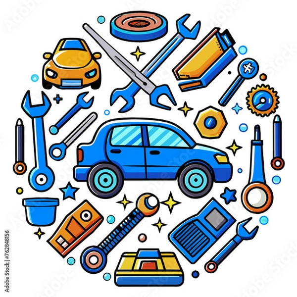 Obraz Quality control icon set. Containing inspection, evaluation, product, quality assurance, process, testing and more. Solid vector icons collection.