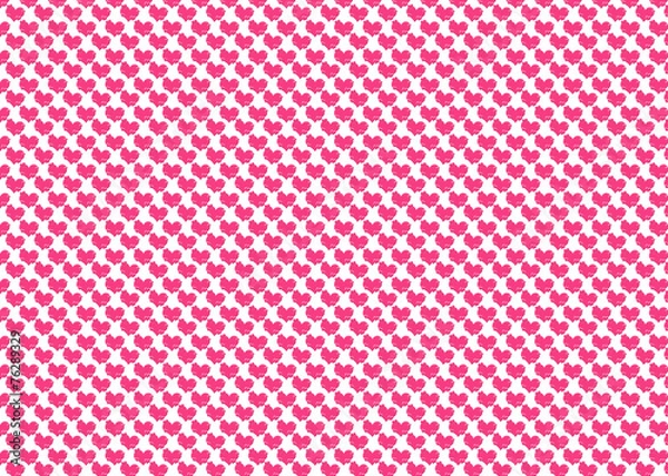 Fototapeta Colorful pink heart pattern background.