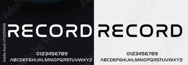 Fototapeta Modern elegant alphabet with urban style template