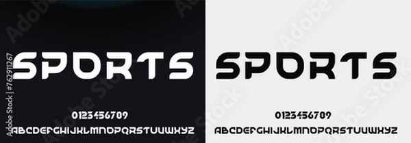 Fototapeta Luxury letter font and tech typeface. Minimal Alphabet set. Creative fonts Logo design for Business.