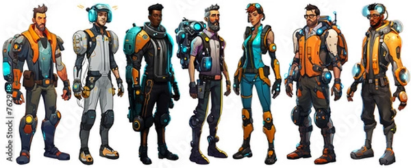 Fototapeta Sci-Fi Character Design