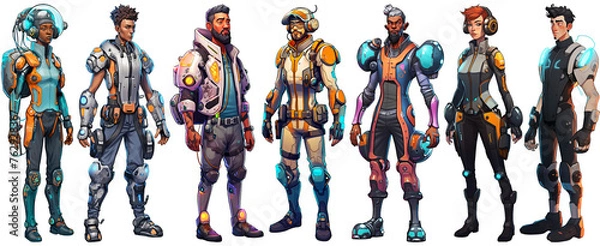 Fototapeta Sci-Fi Character Design