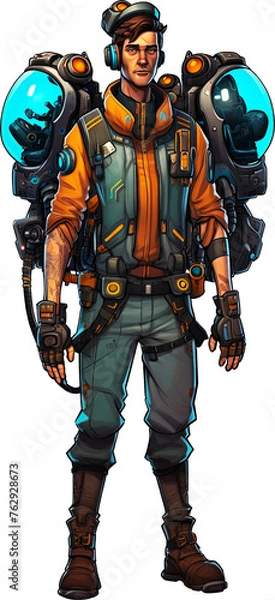 Fototapeta Sci-Fi Character Design