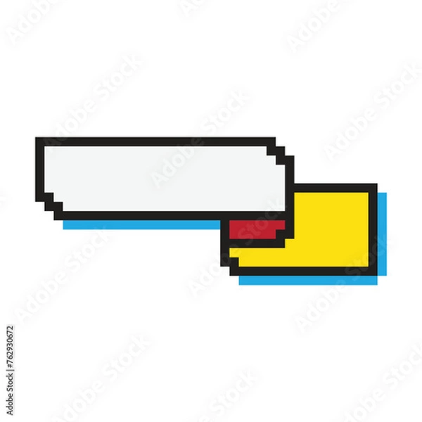 Fototapeta Banner pixel art design style