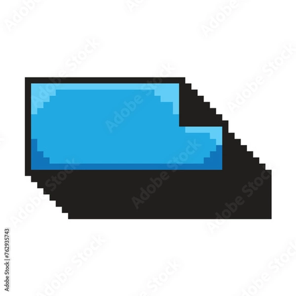 Obraz Pixel Button retro game design