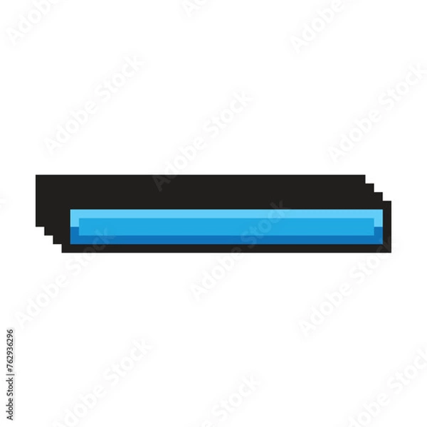 Fototapeta Pixel Button retro game design