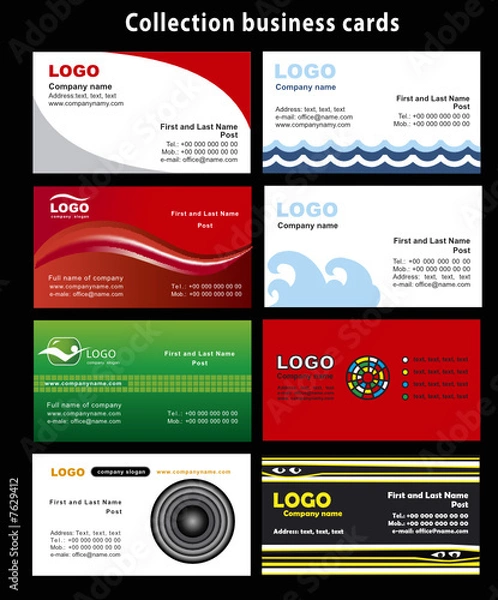 Obraz Collection business cards templates 5