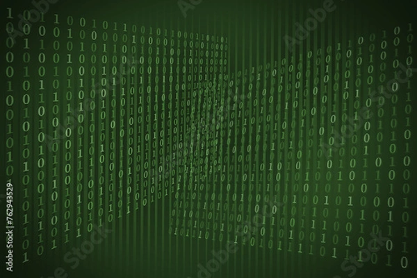 Fototapeta Digital World: Binary Code Background