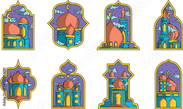 Fototapeta Mosque Illustration