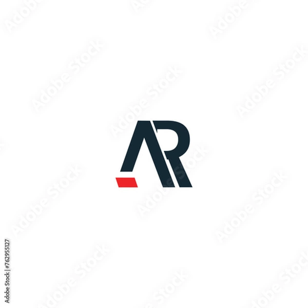 Fototapeta AR Typography Logo Vector