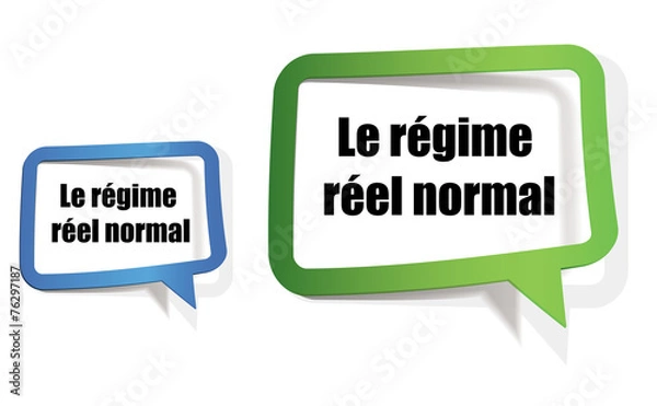 Fototapeta TVA - régime réel normal