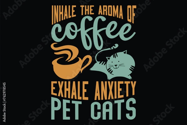 Obraz New Typography Tshirt Design, Cat Tshirt Design, Stylish Tshirt Design,