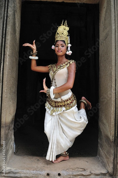 Obraz Cambodia, Angkor: Apsara w świątyni Bayon