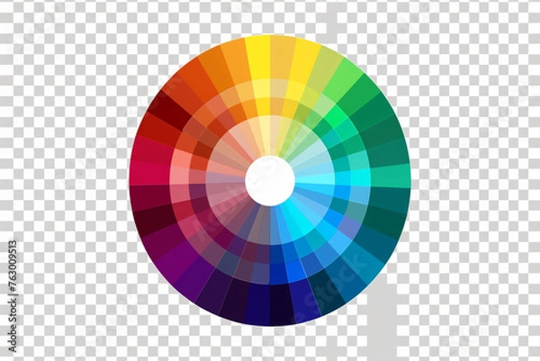 Fototapeta color wheel on a transparent background