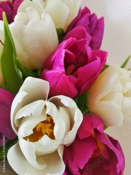 Obraz white roses bouquet