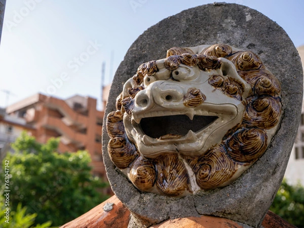 Obraz 沖縄の魔除け　シーサー