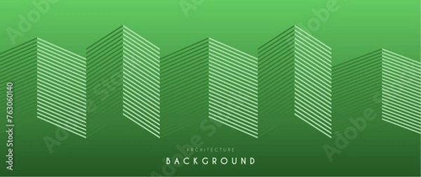 Obraz abstract city building stripes halftone, modern geometric stripes design for background, graphic, advertisement
