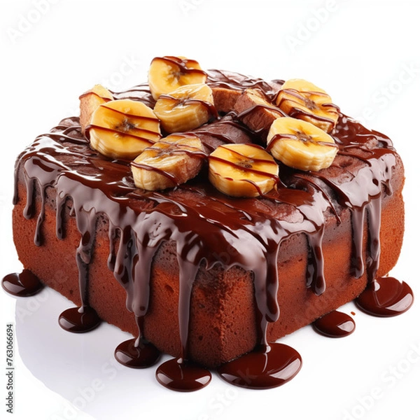 Obraz Chocolate banana cake