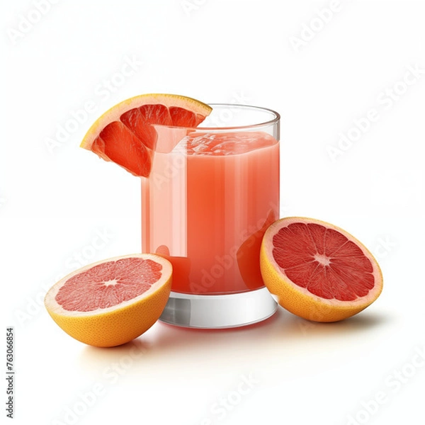 Obraz grapefruit juice and grapefruit