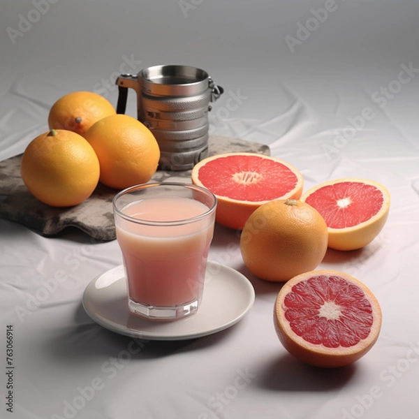Obraz grapefruit and juice
