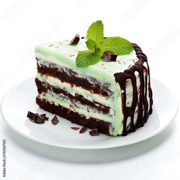 Obraz Mint chocolate cake