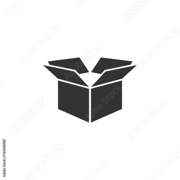 Obraz Open box icon isolated on transparent background