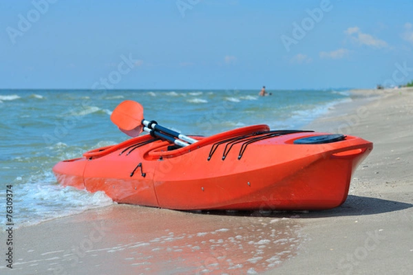 Obraz kayak on the beach