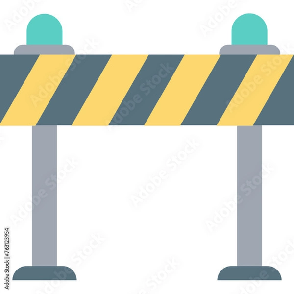 Fototapeta Barrier icon which can easily edit and modify
