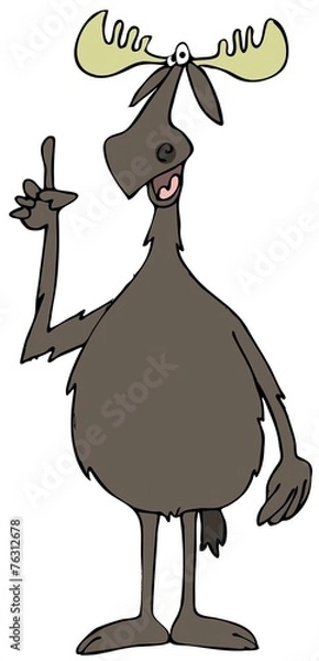 Obraz Moose making a point