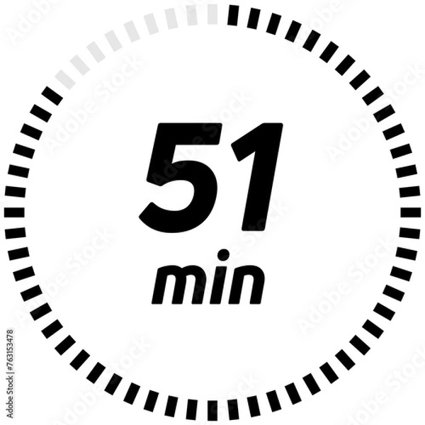 Obraz stopwatch 51 minutes
