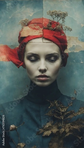 Fototapeta Fragments of Memory: A Portrait of Solitude Amongst Whispering Pines