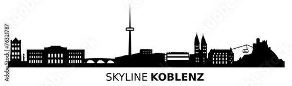 Obraz Skyline Koblenz