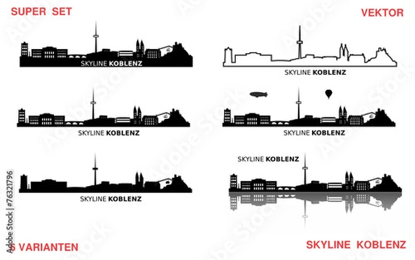 Obraz Skyline Koblenz