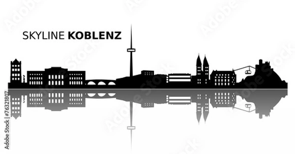 Obraz Skyline Koblenz