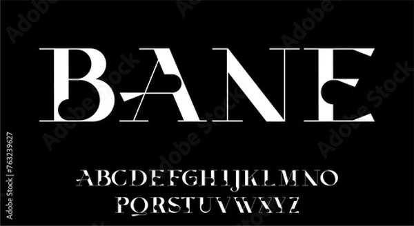 Obraz Elegant Luxury Font Vector